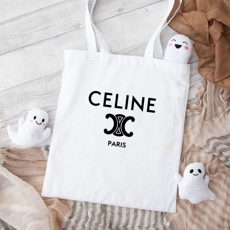 Celine Paris Logo Luxury Cotton Canvas Tote Bag TTB1105