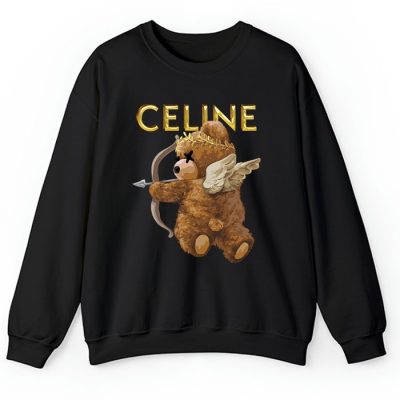 Celine Teddy Bear Gold Luxury Crewneck Sweatshirt CSTB0826