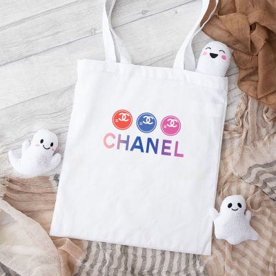 Chane Colorful Logo Cotton Canvas Tote Bag TTB1148