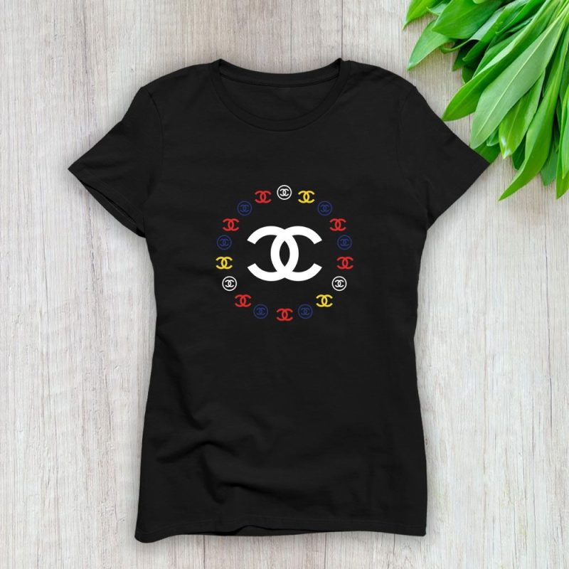 Chanel Circle Luxury Logo Lady T-Shirt Luxury Tee For Women LDS1153