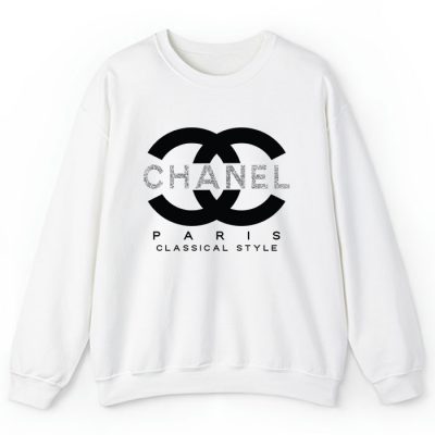 Chanel Paris Classical Style Gitter Logo Crewneck Sweatshirt CSTB0227