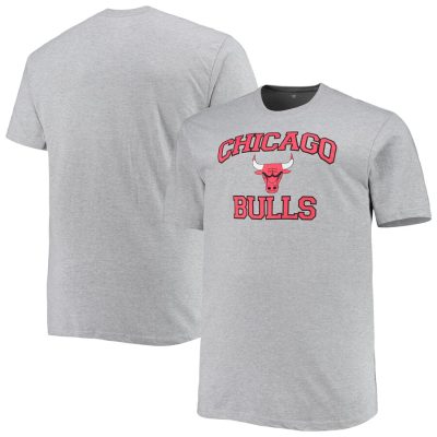 Chicago Bulls Heart & Soul Unisex T-Shirt - Heathered Gray