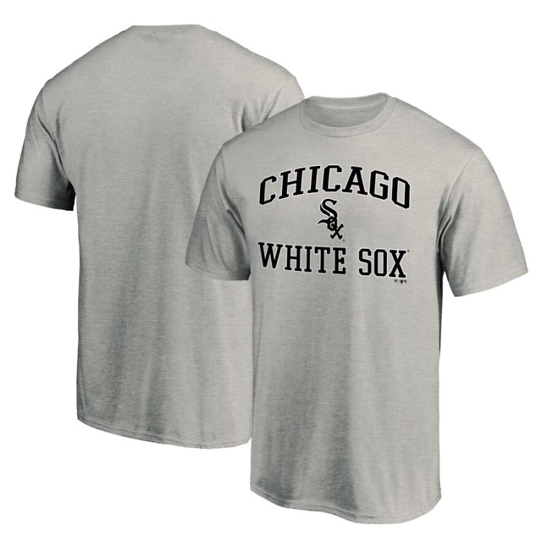 Chicago White Sox Heart & Soul Unisex T-Shirt - Heathered Gray