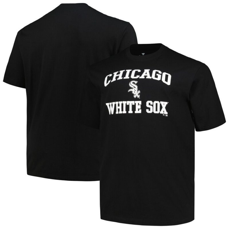 Chicago White Sox Profile Heart & Soul Unisex T-Shirt - Black