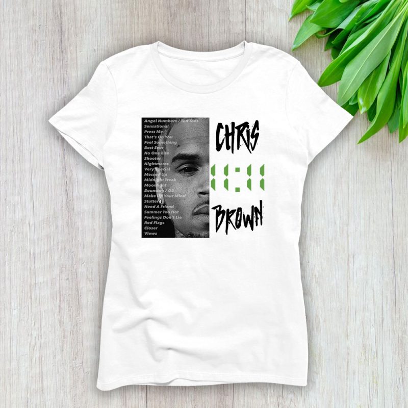 Chris Brown 1111 Tour 2024 Breezy Lady T-Shirt Women Tee For Fans TLT2049