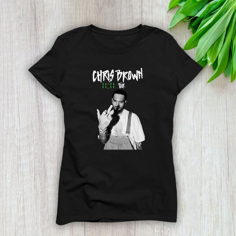 Chris Brown 1111 Tour 2024 Breezy Lady T-Shirt Women Tee For Fans TLT2054