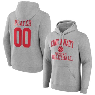 Cincinnati Bearcats Volleyball Pick-A-Player NIL Gameday Tradition Pullover Hoodie - Gray