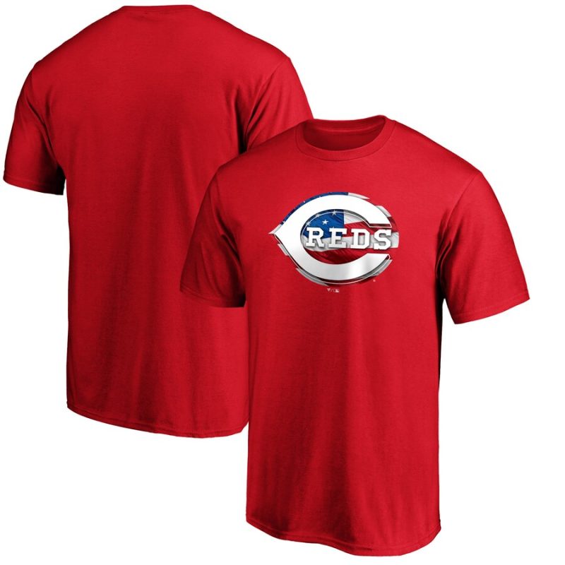 Cincinnati Reds Banner Wave T-Shirt - Red