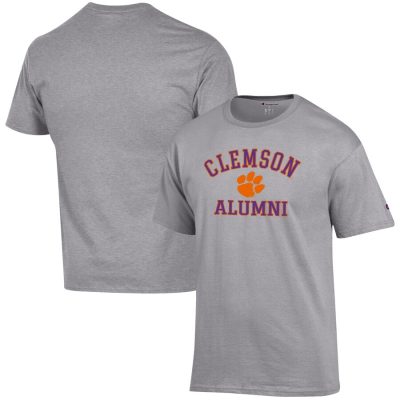 Clemson Tigers Champion Alumni Logo T-Shirt - Gray