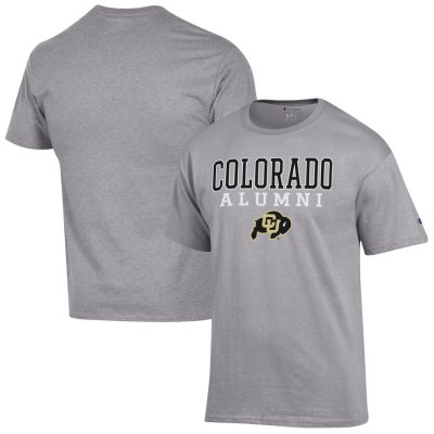 Colorado Buffaloes Champion Alumni Logo Stack T-Shirt - Gray
