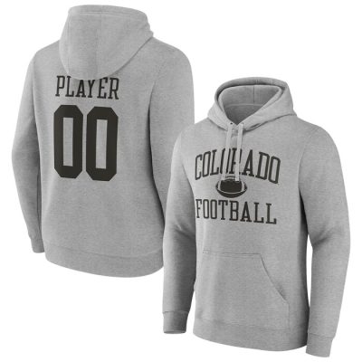 Colorado Buffaloes Football Pick-A-Player NIL Gameday Tradition Pullover Hoodie - Gray