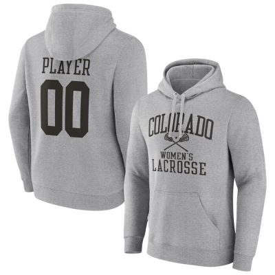 Colorado Buffaloes Lacrosse Pick-A-Player NIL Gameday Tradition Pullover Hoodie- Gray