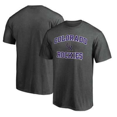 Colorado Rockies Heart & Soul Unisex T-Shirt - Charcoal