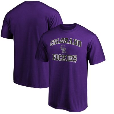 Colorado Rockies Heart & Soul Unisex T-Shirt - Purple