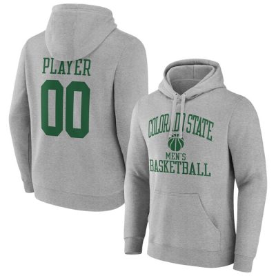 Colorado State Rams Basketball Pick-A-Player NIL Gameday Tradition Pullover Hoodie- Gray