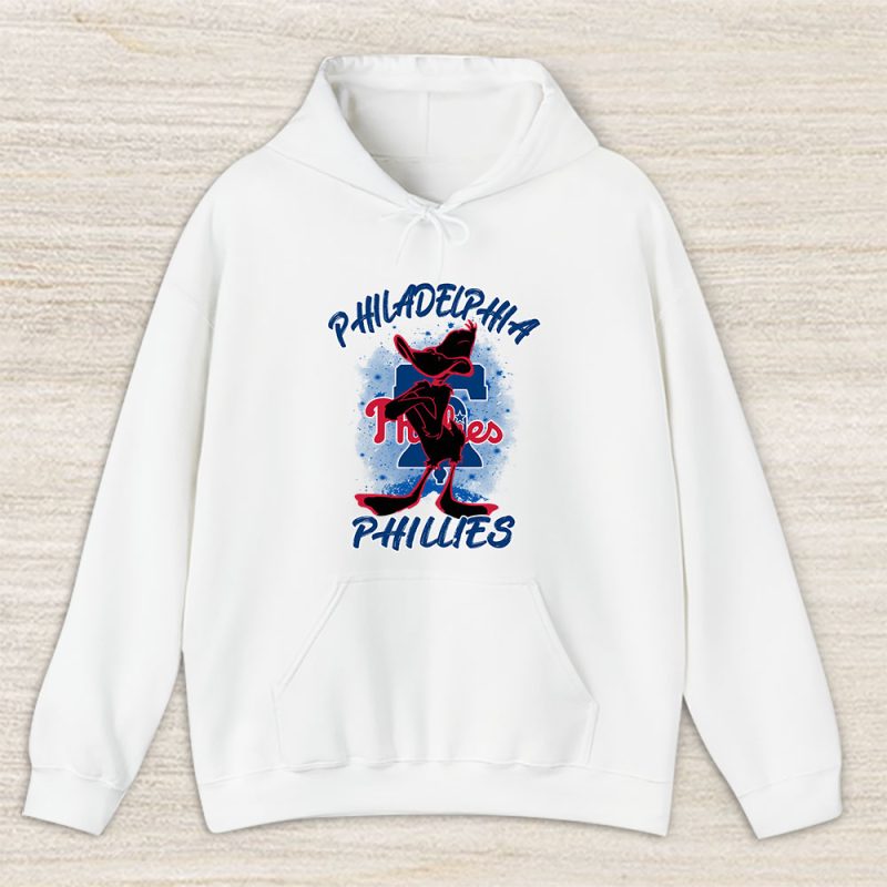 Daffy Duck X Philadelphia Phillies Team X MLB X Baseball Fans Unisex Pullover Hoodie TAH4292