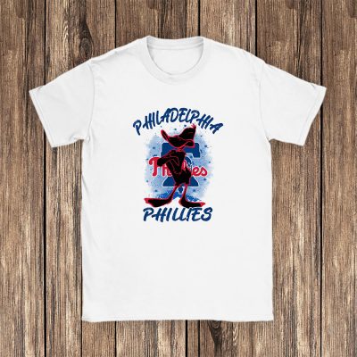 Daffy Duck X Philadelphia Phillies Team X MLB X Baseball Fans Unisex T-Shirt Cotton Tee TAT4292