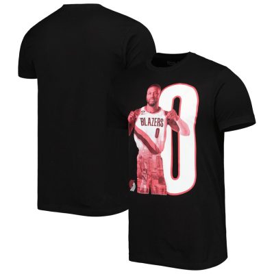 Damian Lillard Portland Trail Blazers Stadium Essentials Player Metro T-Shirt - Black