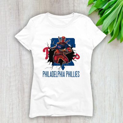Deadpool MLB Philadelphia Phillies Lady T-Shirt Women Tee For Fans TLT1256