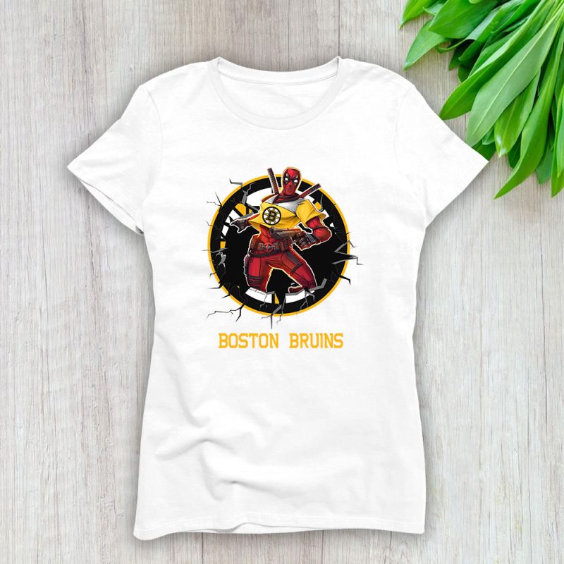 Deadpool NHL Boston Bruins Lady T-Shirt Women Tee For Fans TLT1131