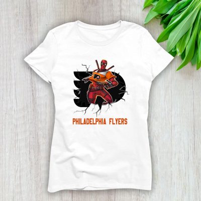 Deadpool NHL Philadelphia Flyers Lady T-Shirt Women Tee For Fans TLT1253