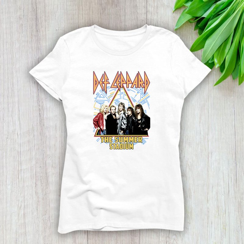 Def Leppard Journey The Summer Stadium 2024 Tour Lady T-Shirt Women Tee For Fans TLT2139