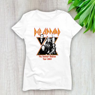 Def Leppard Journey The Summer Stadium 2024 Tour Lady T-Shirt Women Tee For Fans TLT2141