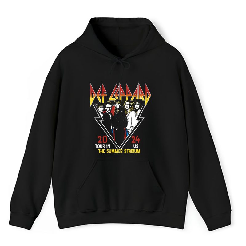 Def Leppard Journey The Summer Stadium 2024 Tour Unisex Pullover Hoodie TAH3735