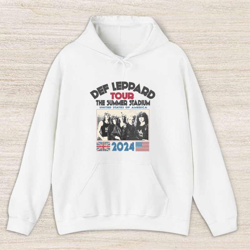 Def Leppard Journey The Summer Stadium 2024 Tour Unisex Pullover Hoodie TAH3742