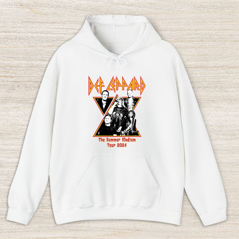 Def Leppard Journey The Summer Stadium 2024 Tour Unisex Pullover Hoodie TAH3749