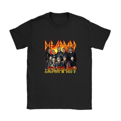 Def Leppard Journey The Summer Stadium 2024 Tour Unisex T-Shirt Cotton Tee TAT3744