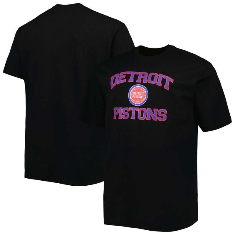 Detroit Pistons Heart & Soul Unisex T-Shirt - Black