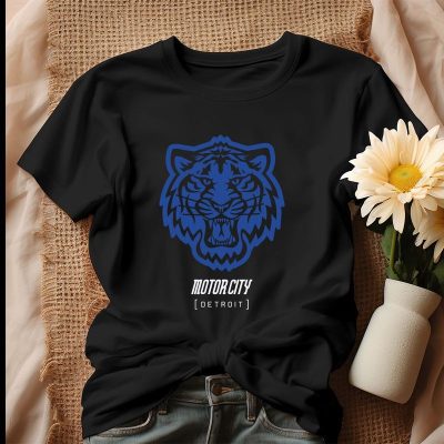 Detroit Tigers Motorcity 2024 City Connect Unisex T-Shirt Cotton Tee