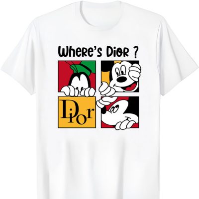 Dior Logo Luxury Mickey Pluto Unisex T-Shirt TTB2519