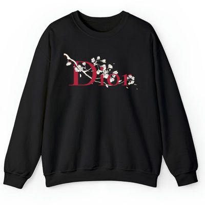 Dior Logo Luxury Sakura Flower Crewneck Sweatshirt CSTB0606