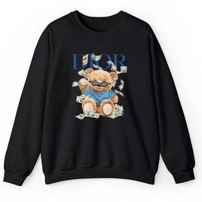 Dior Logo Luxury Teddy Bear Crewneck Sweatshirt CSTB0610