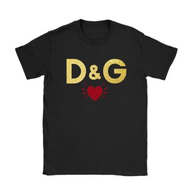 Dolce & Gabbana Heart Gold Luxury Kid Tee Unisex T-Shirt TTB1889