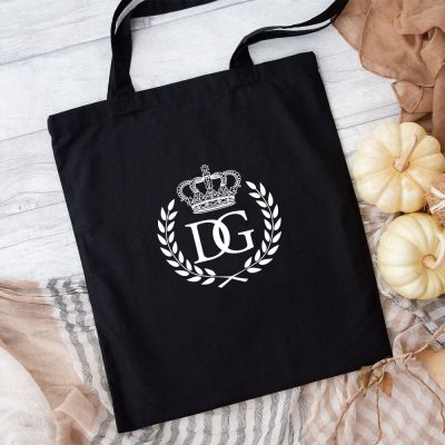 Dolce & Gabbana King Logo Luxury Cotton Canvas Tote Bag TTB1214