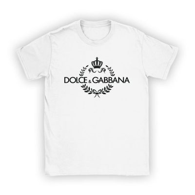 Dolce & Gabbana King Logo Luxury Kid Tee Unisex T-Shirt TTB1848