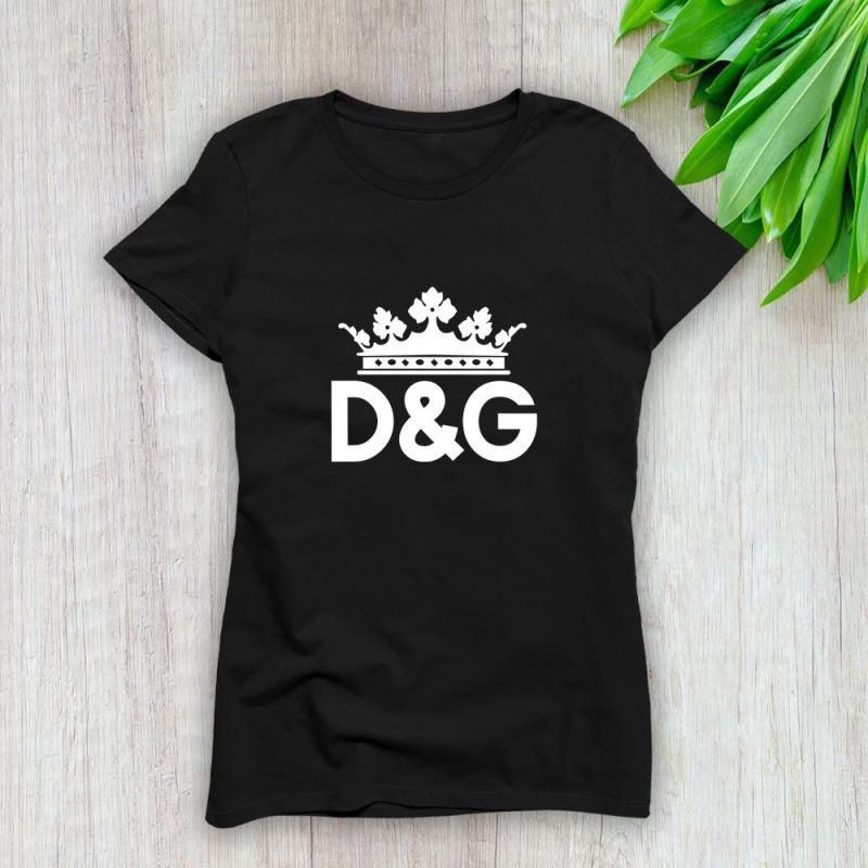 Dolce & Gabbana King Logo Luxury Lady T-Shirt Luxury Tee For Women LDS1206