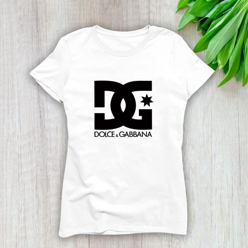 Dolce & Gabbana Logo Luxury Lady T-Shirt Luxury Tee For Women LDS1213