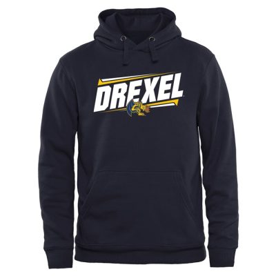 Drexel Dragons Double Bar Pullover Hoodie - Navy