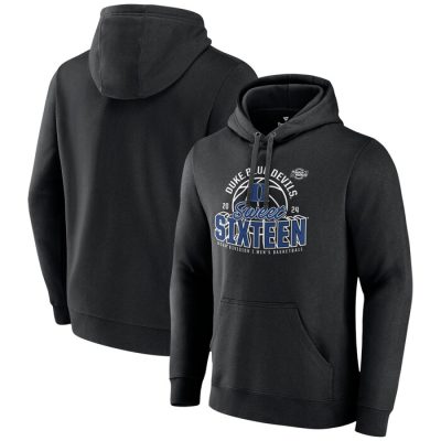 Duke Blue Devils 2024 NCAA Basketball Tournament March Madness Sweet Sixteen Defensive Stance Pullover Hoodie- Black