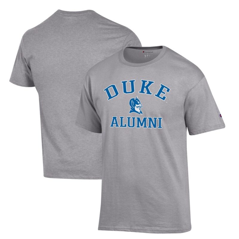 Duke Blue Devils Champion Arch Logo Alumni T-Shirt - Gray