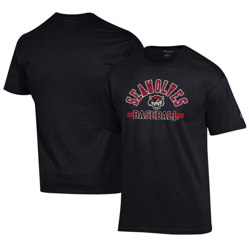 Erie SeaWolves Champion Logo T-Shirt - Black