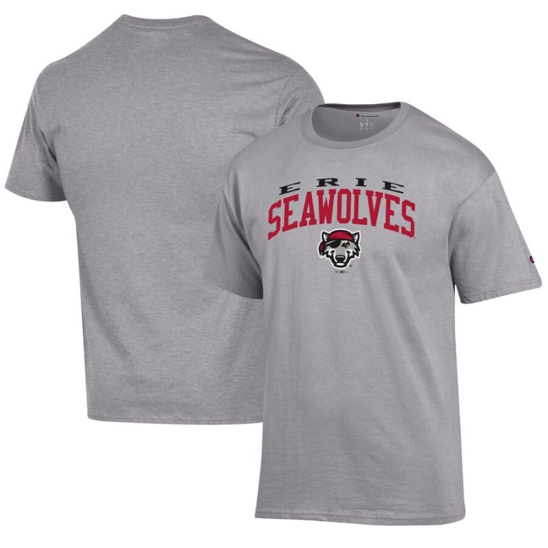 Erie SeaWolves Champion T-Shirt - Gray