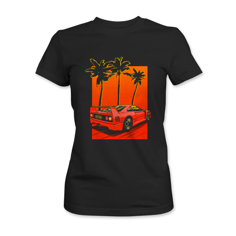 F40 Out Run Ferrari Cotton Tee Unisex T-Shirt FTS197