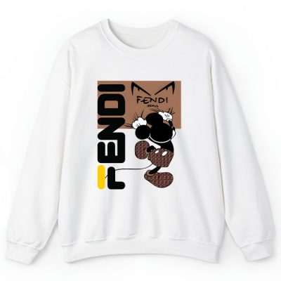 Fendi Diabolic Eyes Mickey Mouse Crewneck Sweatshirt CSTB0271