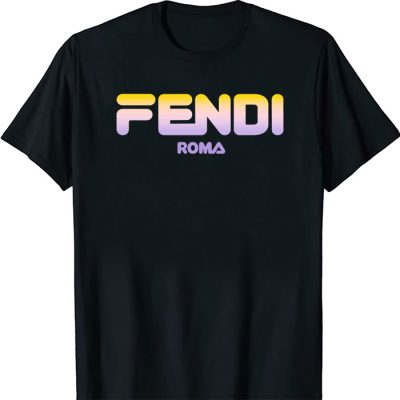 Fendi Fila Luxury Colourfu Logo Unisex T-Shirt TTB2575