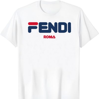 Fendi Fila Roma Logo Unisex T-Shirt TTB2561